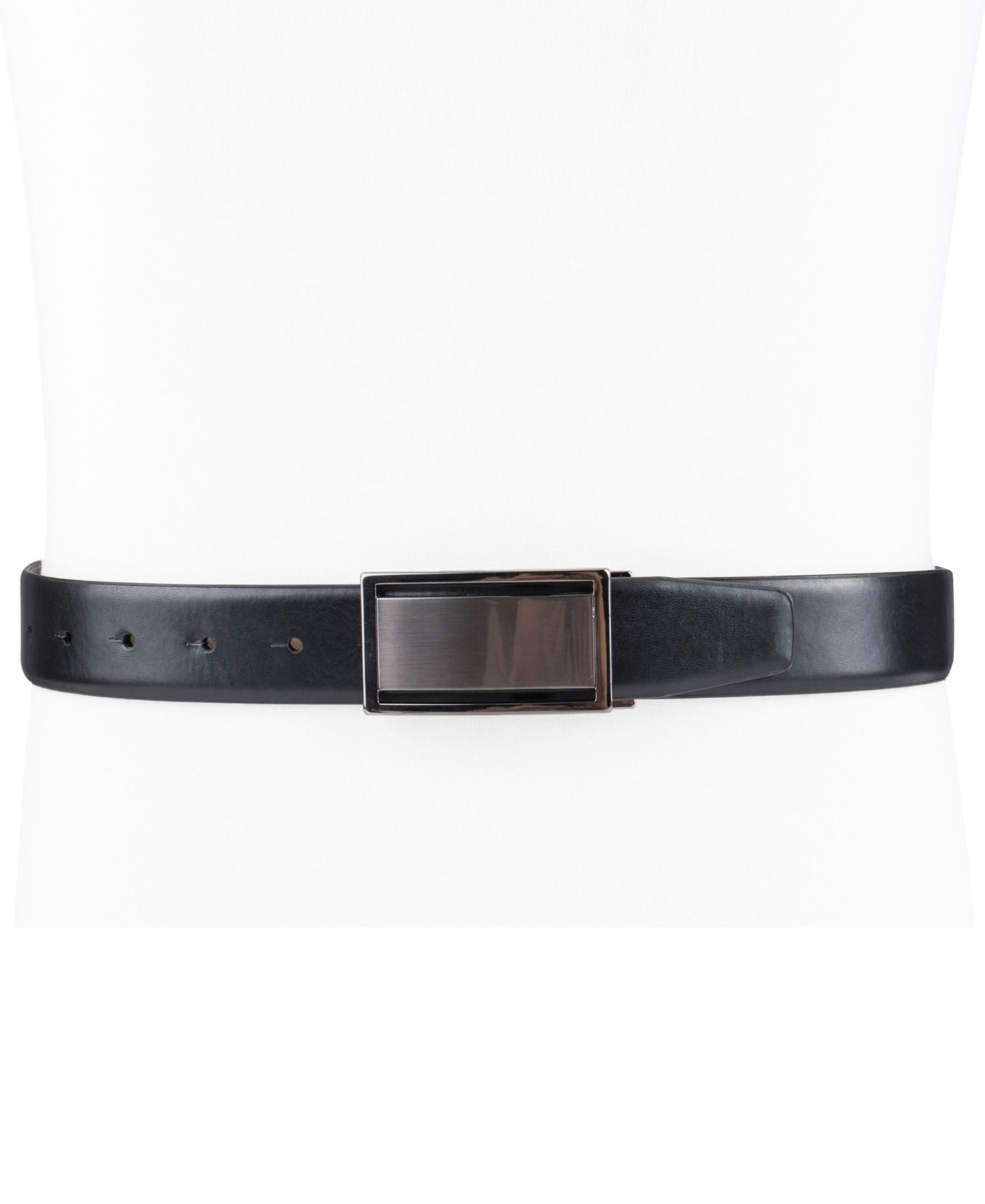 Men's Reversible Cut-Out Plaque Belt