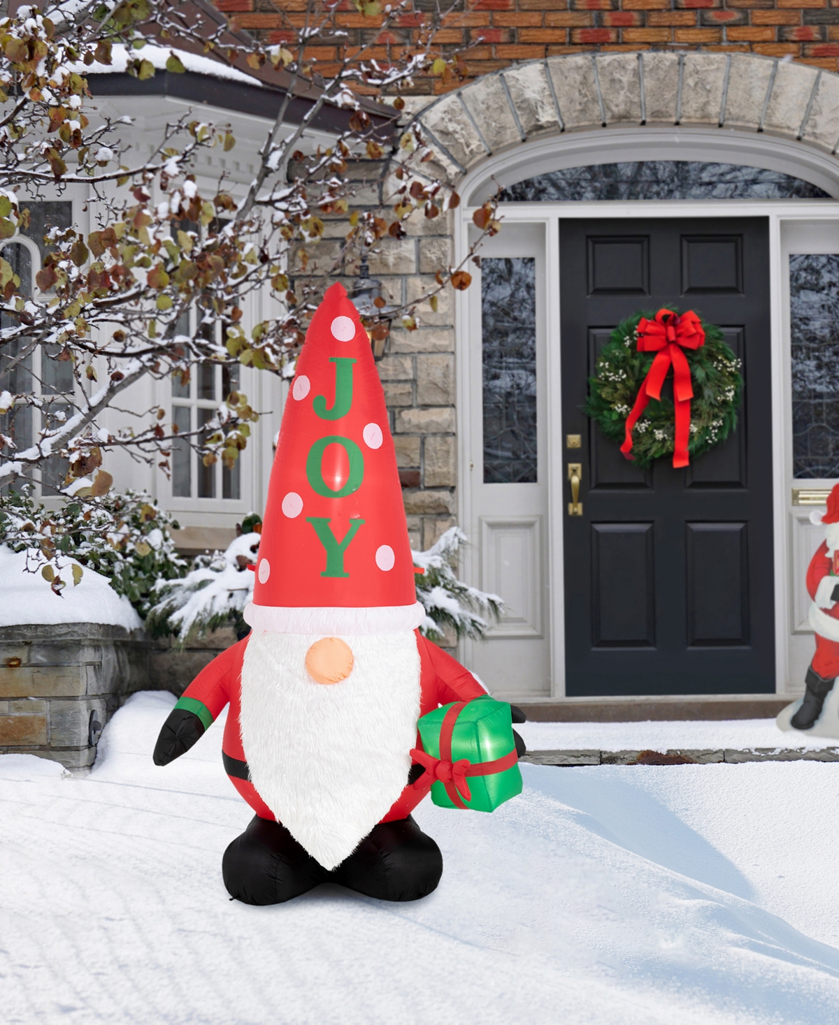 Glitzhome Lighted Inflatable Gnome Decor