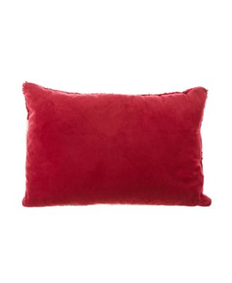 Hooked Christmas Cat Pillow, 18" x 12"