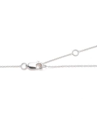 Sterling Silver and Cubic Zirconia Pendant Necklace