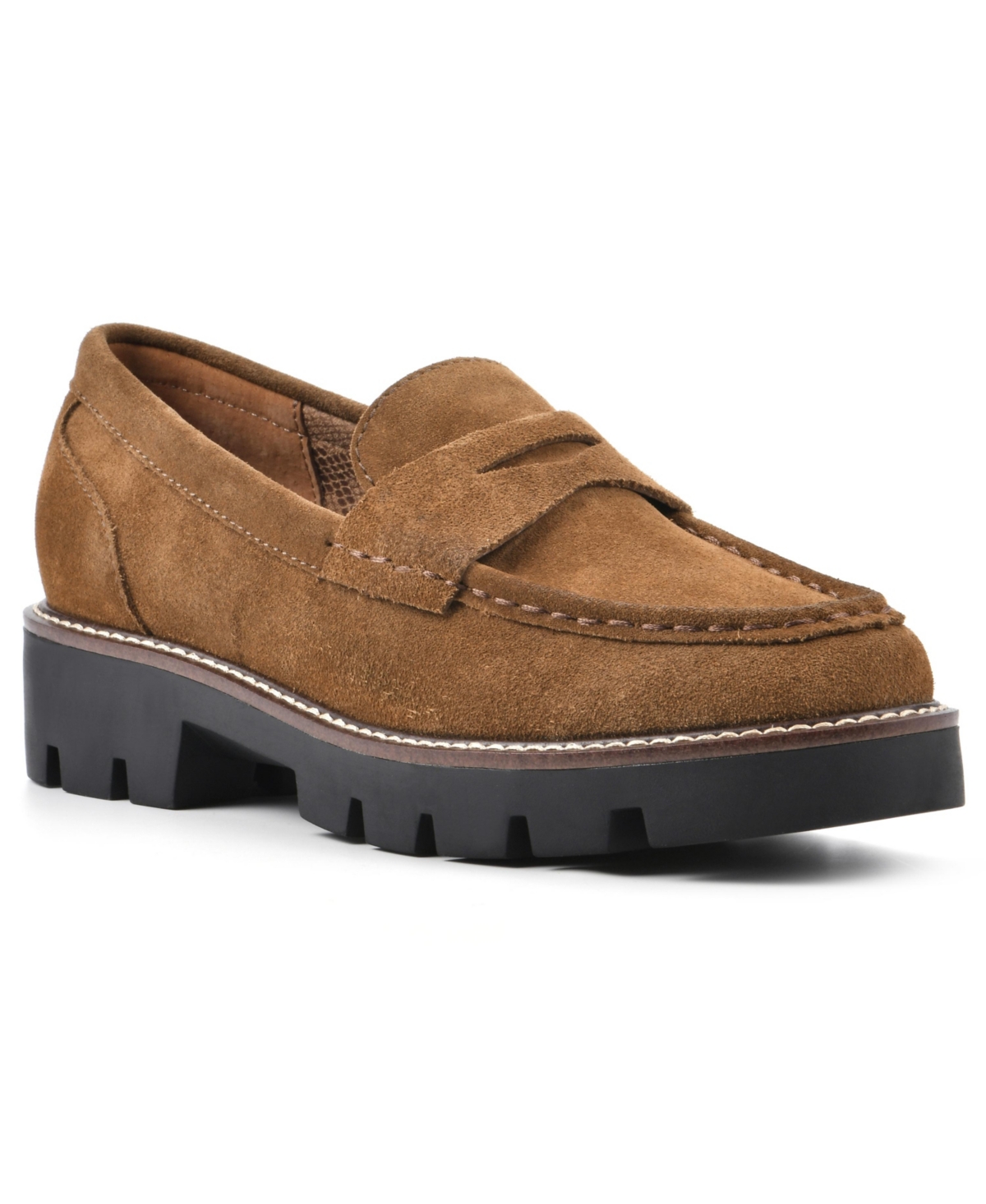 White Mountain Women's Gunner Lug Sole Loafers