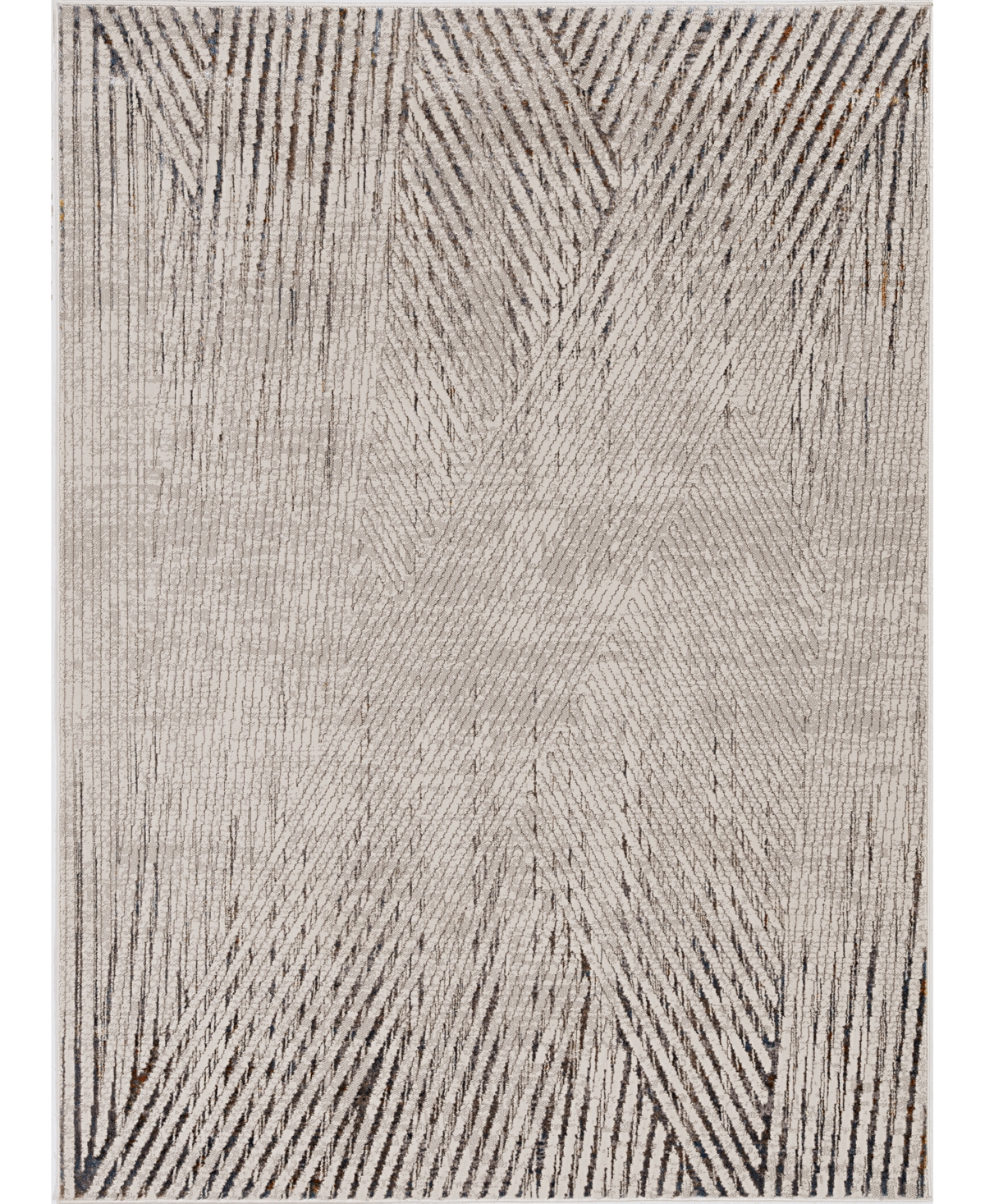 Kas Inspire 7504 9'10in x 13'2in Area Rug - Ivory, Gray
