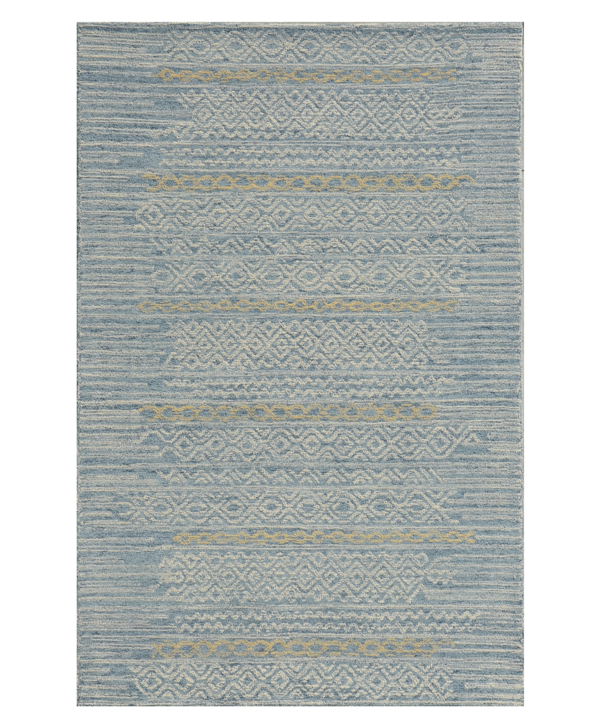 Kas Hudson 2466 9' x 13' Area Rug - Blue