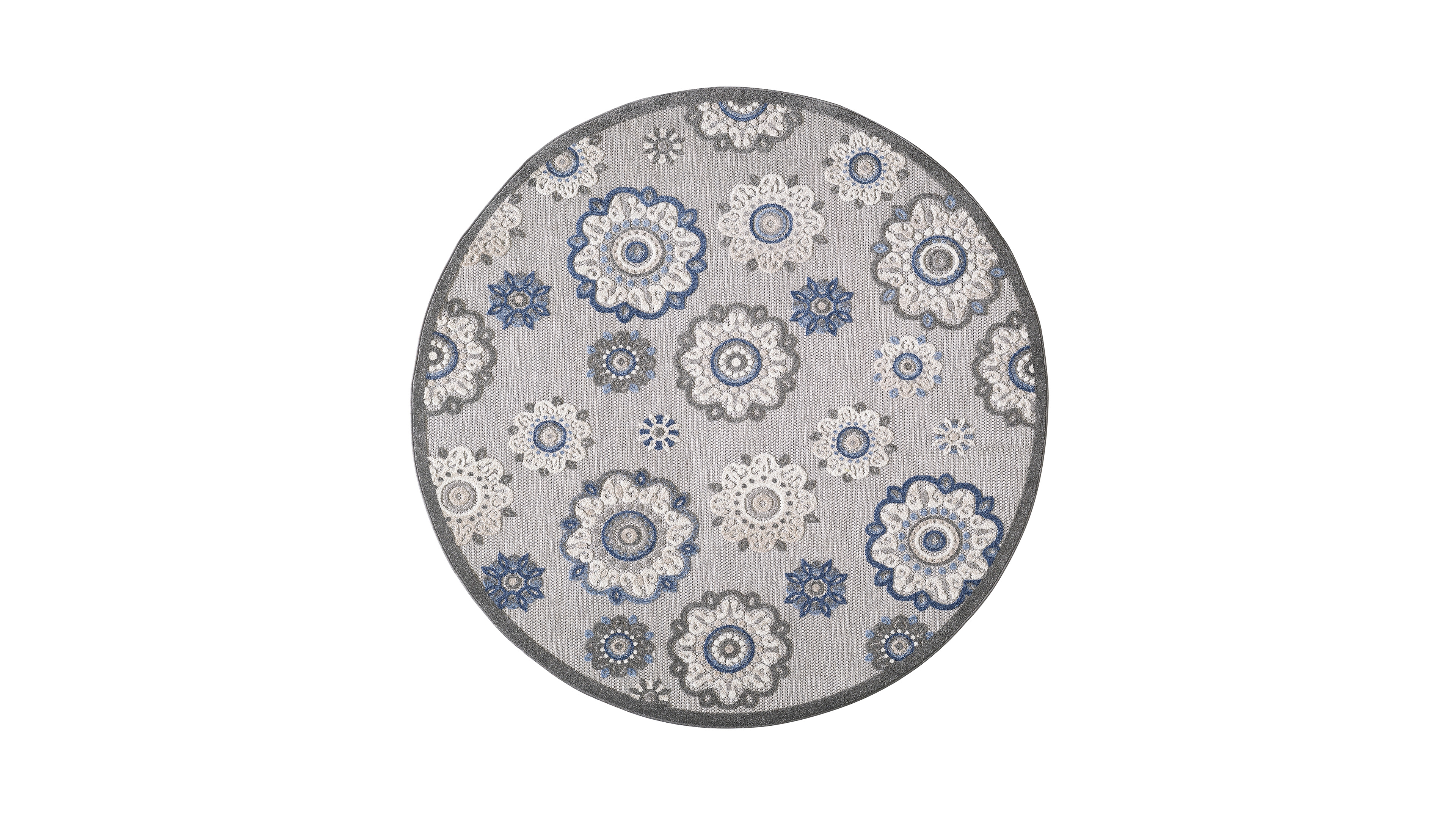 Kas Calla 6932 7'10" x 7'10" Round Outdoor Area Rug