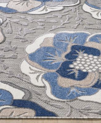 Calla 6935 6'7" x 9' Outdoor Area Rug