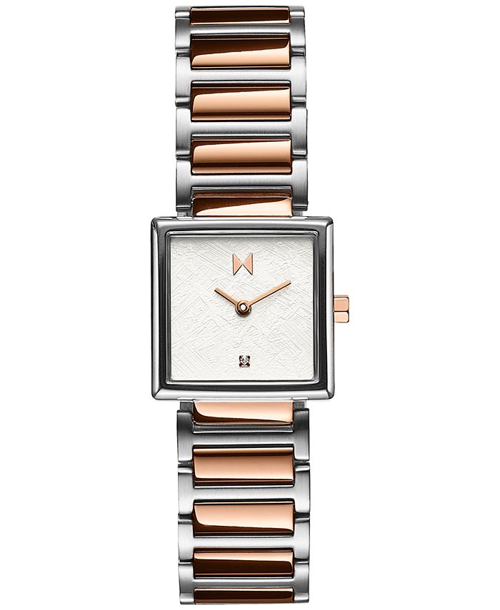 MVMT Women s Frost Two Tone Stainless Steel Bracelet Watch 22mm