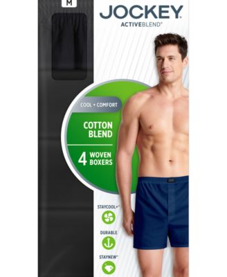 thumbnail image 2 of Jockey Men's Tapered 5" Boxer Briefs - 4 Pack (Mid Rise, Cotton Blend, StayNew Technology) 2 of 12
