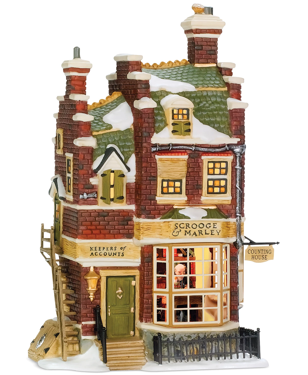 Department 56 Dicken's Village Scrooge and Marley Counting Collectible Figurine