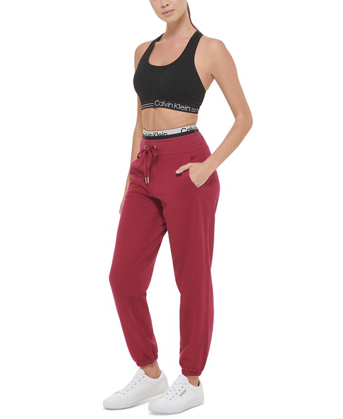 Calvin Klein Women\'s Macy\'s Jogger Elastic Logo Sweatpant 