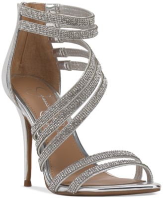 Jessica Simpson Women s Winifield Embellished High Heel Sandals Macy s