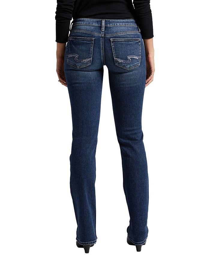 Silver Jeans Co. Women's Tuesday Low Rise Hip Hugging Slim Bootcut ...