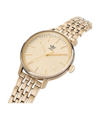 Unisex Three Hand Code One Gold-Tone Stainless Steel Bracelet Watch 38mm