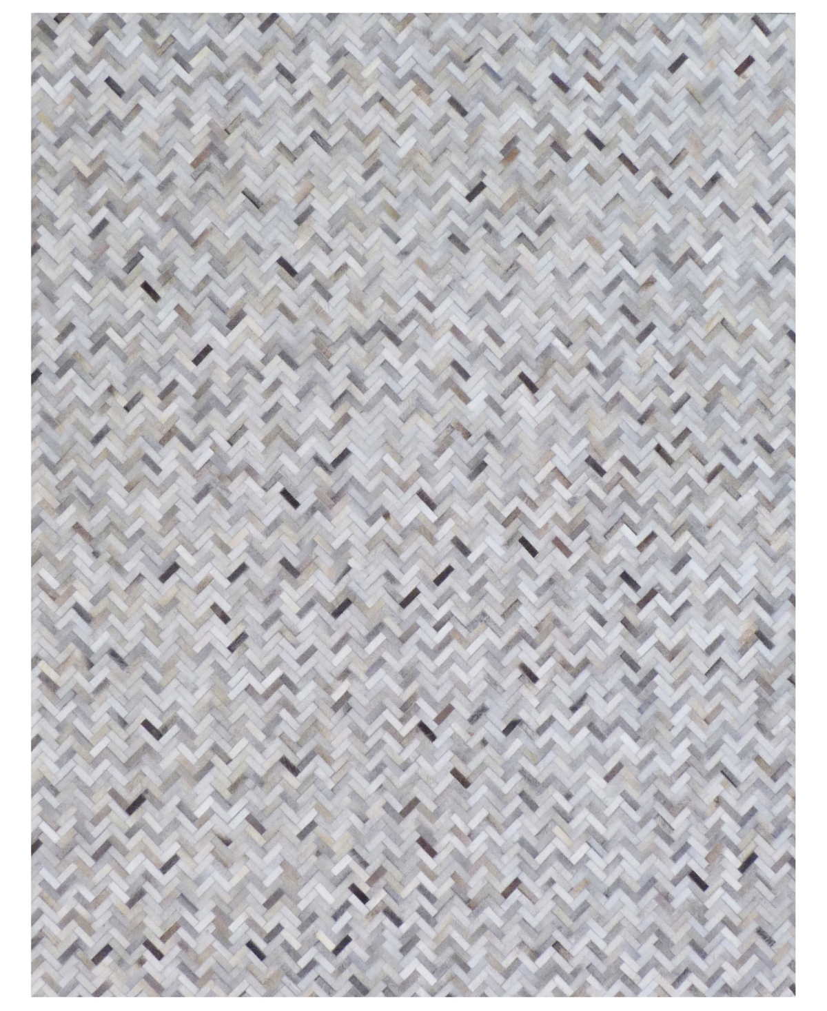 Exquisite Rugs Mosaic ER4056 8' x 11' Area Rug - Silver-Tone