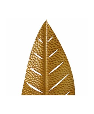 Metal Contemporary Leaf Sculpture, Set of 3