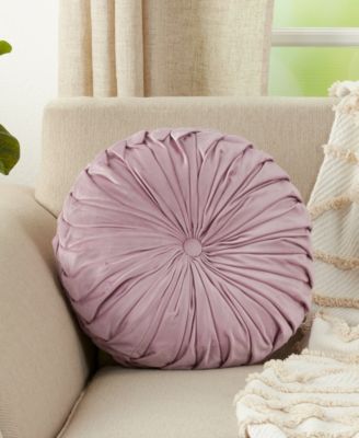 Velvet Pintuck Decorative Pillow, 14" x 14"