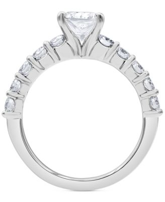 Certified Lab Grown Diamond Cushion Bridal Set (3-3/8 ct. t.w.) in 14k Gold