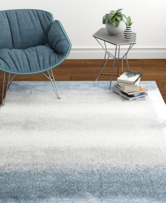 Bb Rugs Zuela Zul106 Area Rug In White,blue
