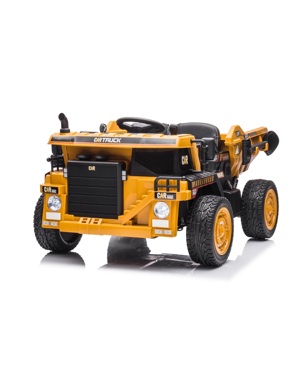 Blazin' Wheels Kids' 12 Volt Battery Operated Construction Truck In Yellow