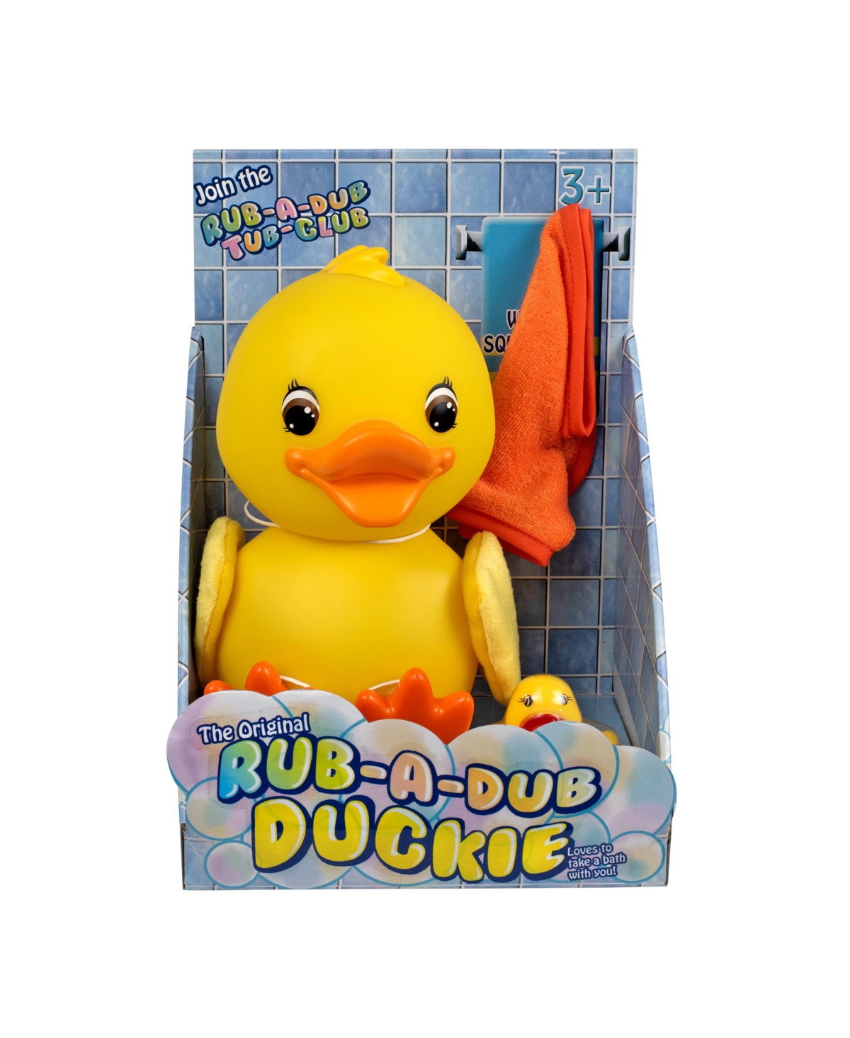 Smart Zone Kids' Rub A Dub 3 Piece Duckie Set, 9" In Yellow