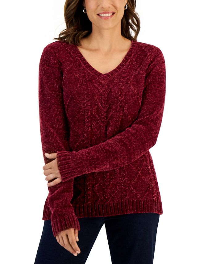 Chenille sweater clearance macys