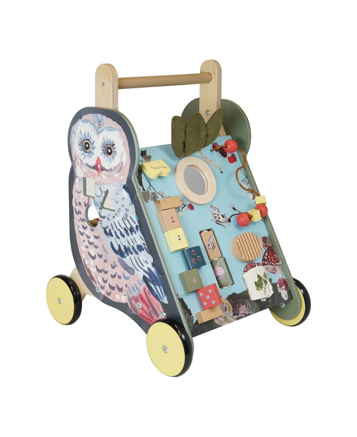 Shop Manhattan Toy Company Wildwoods Owl Wooden Push Cart In Multicolor