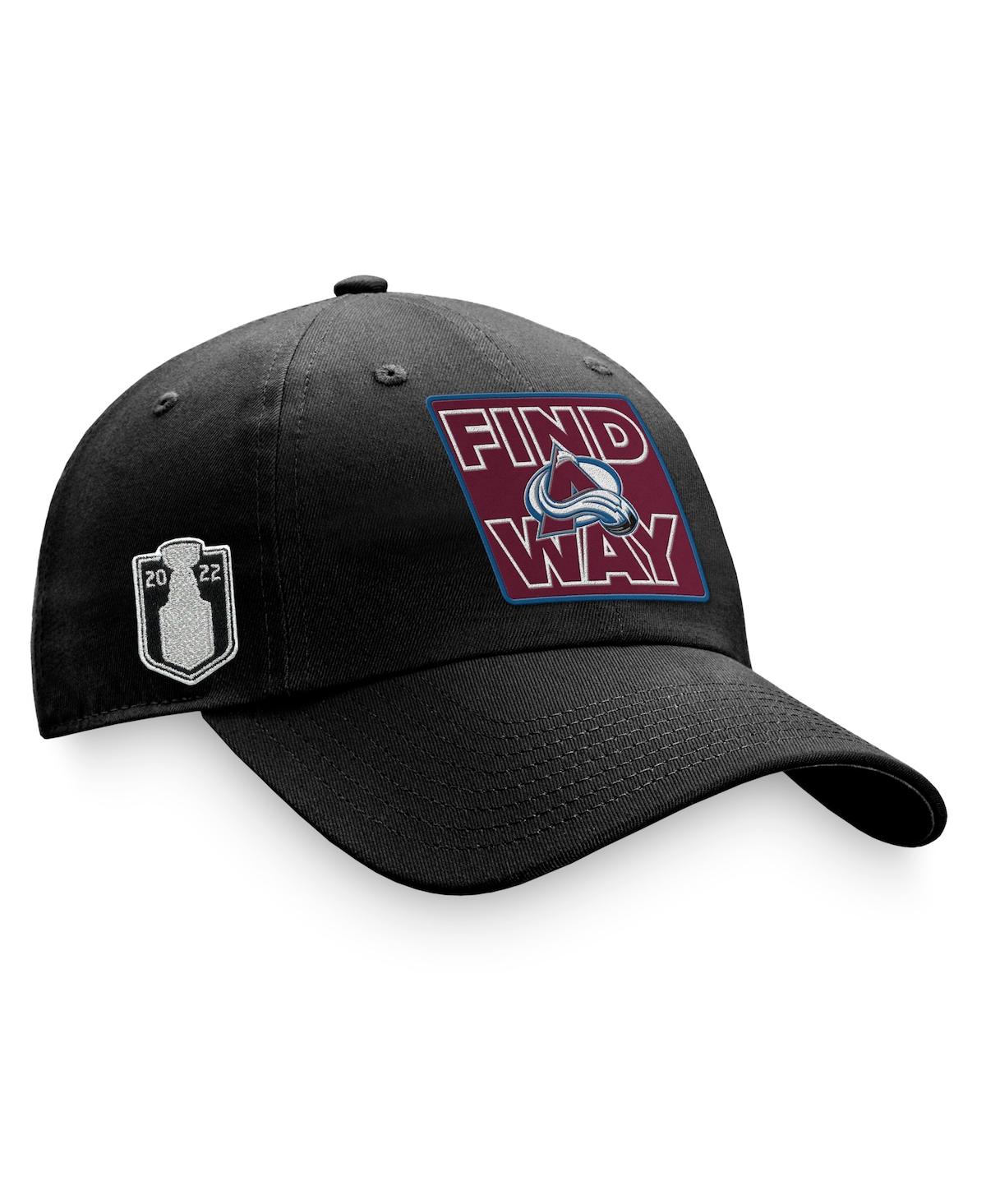 Fanatics Men's  Black Colorado Avalanche 2022 Stanley Cup Champions Hometown Adjustable Hat