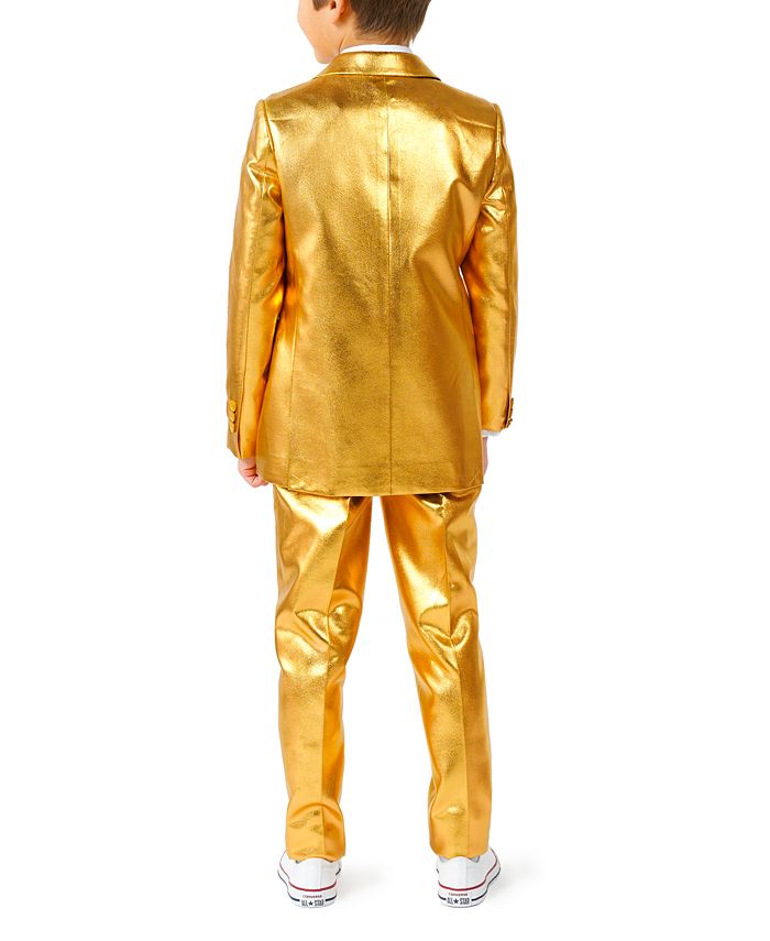 OppoSuits Little Boys Groovy Metallic Party Suit, 3-Piece Set - Macy's
