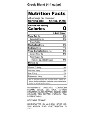 Mediterranean Spice Blend Collection Gift Set, 4 Piece