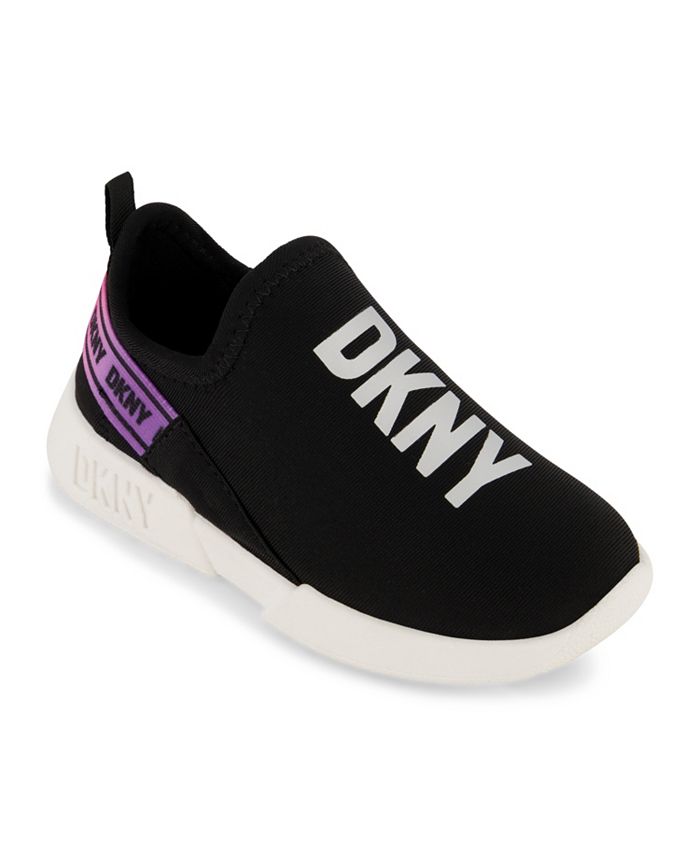 DKNY Toddler Girls Slip On Logo Sneakers Macy's