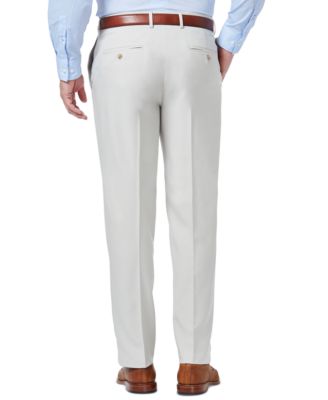 Men's Premium Comfort Stretch Classic-Fit Solid Flat Front Dress Pants