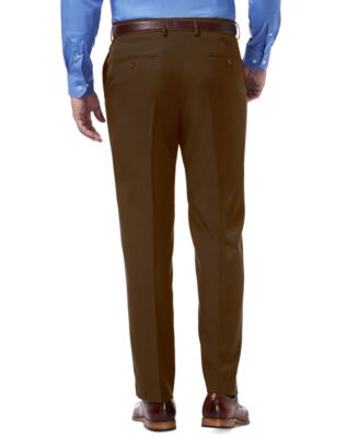 Men's Premium Comfort Stretch Classic-Fit Solid Flat Front Dress Pants
