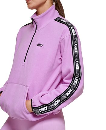 DKNY Women's Sport Polar Fleece Funnel Neck Pullover Jacket