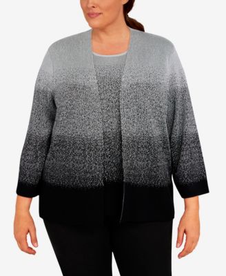 Silver Plus Size Sweaters for Women 