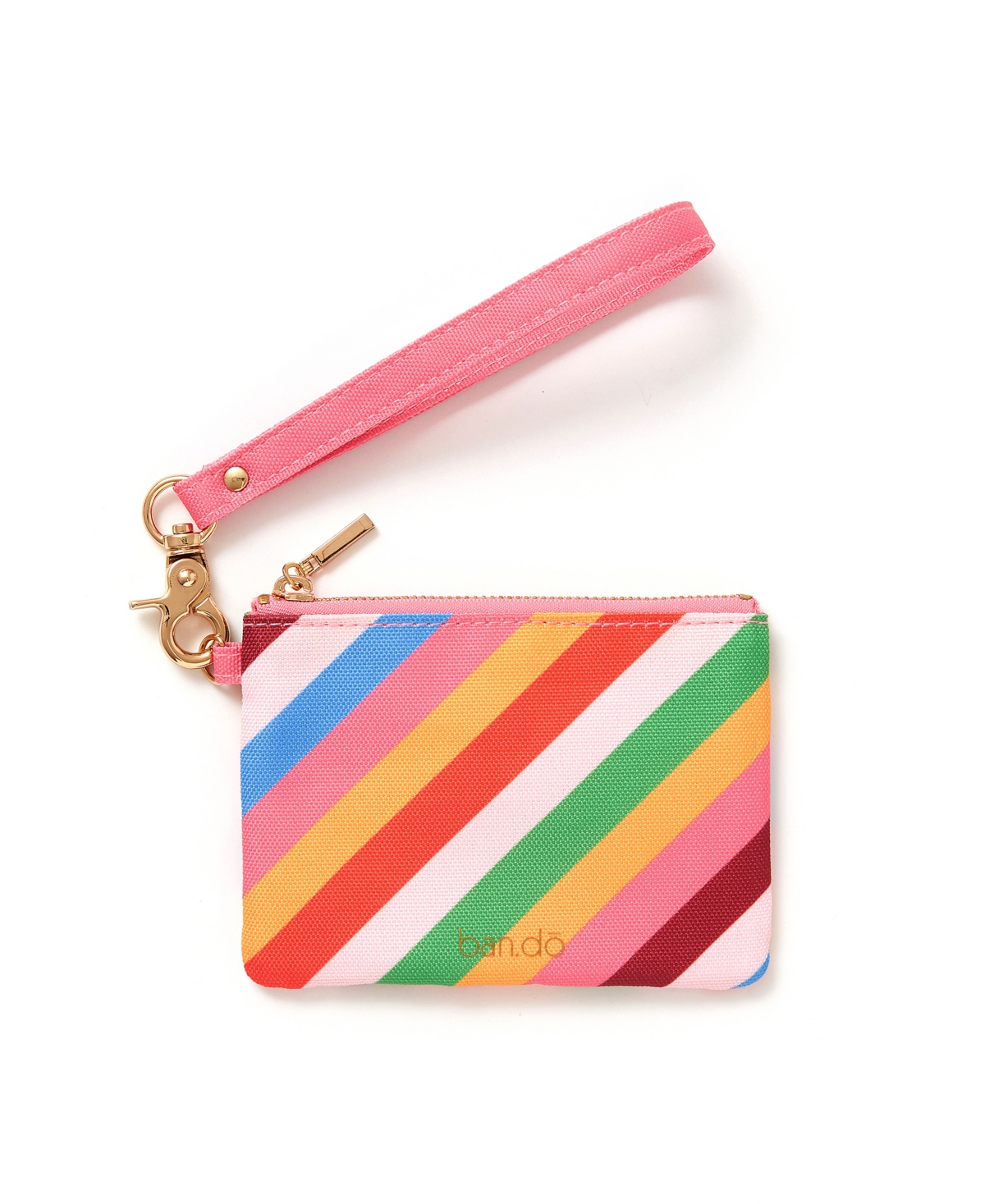 Bando Get It Together Card Case In Rainbow Stripe
