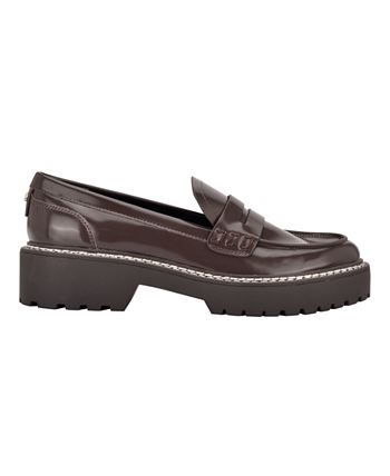 Calvin Klein Women's Suzie Casual Lug Sole Loafers & Reviews - Flats &  Loafers - Shoes - Macy's