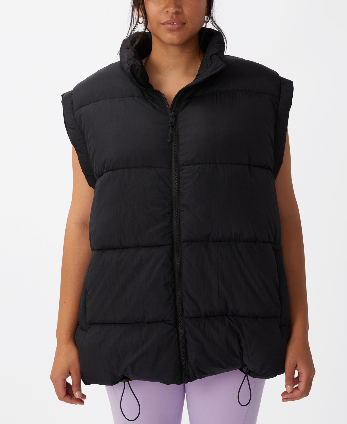 Cotton On Trendy Plus Size Active Mother Puffer Vest Jacket