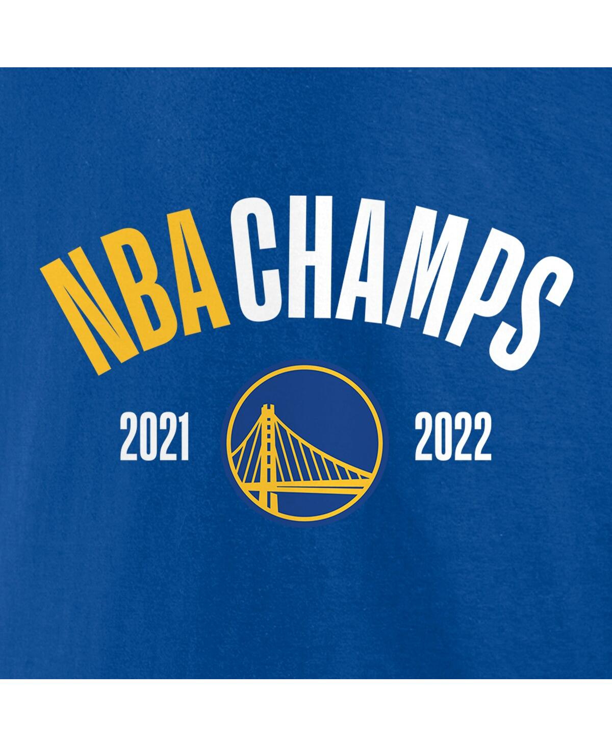 Shop Fanatics Men's  Royal Golden State Warriors 2022 Nba Finals Champions Final Buzzer Jersey Roster T-sh