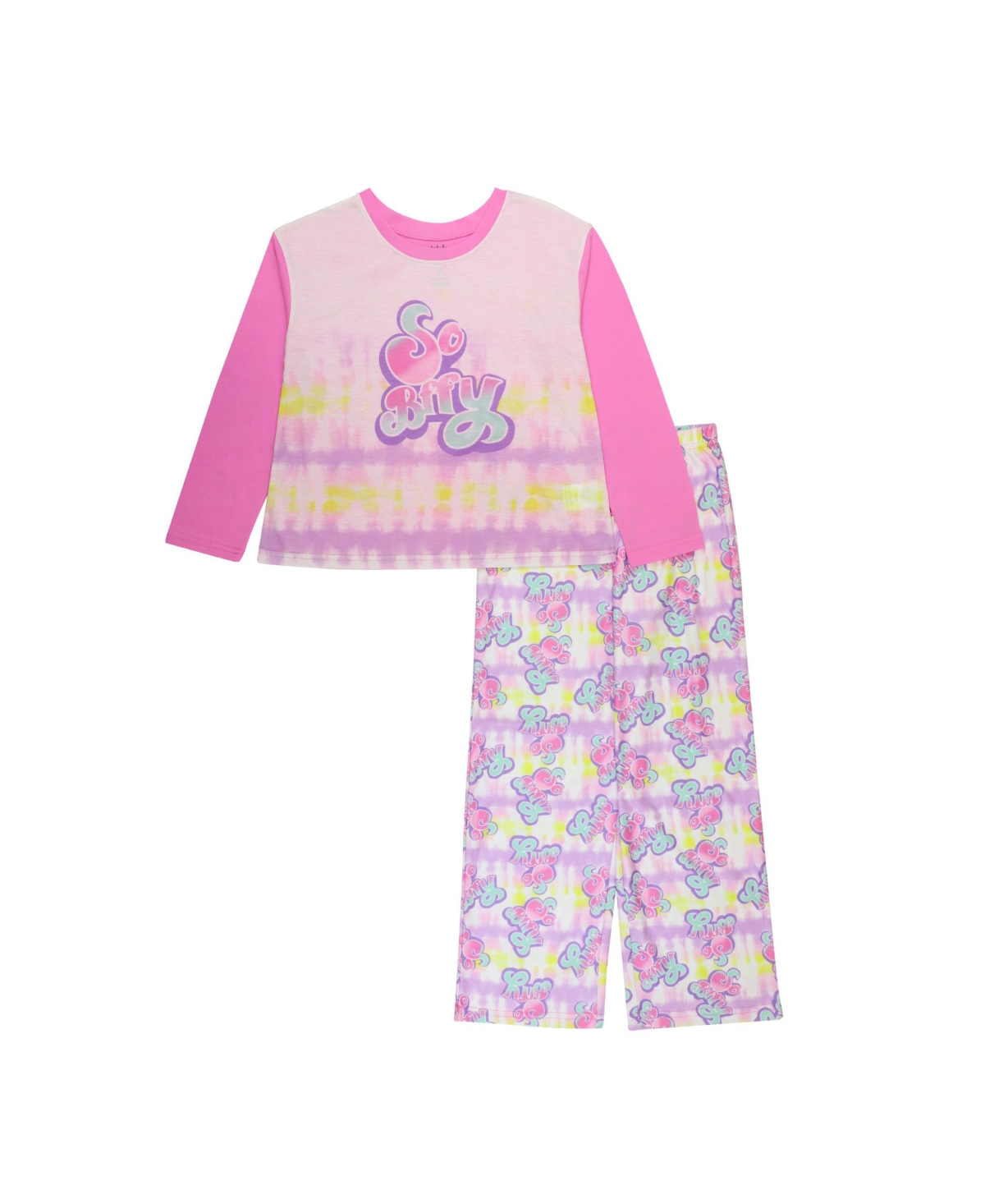 Ame Little Girls Wewearcute T-shirt And Pajama, 2 Piece Set In Multi
