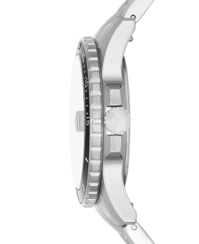 Fossil Men's Fossil Blue SilverTone Stainless Steel Bracelet Watch