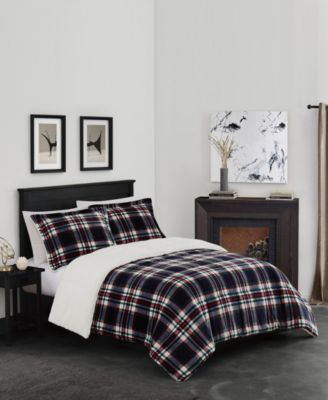 London Fog Plaid Comforter Set Collection Macy s