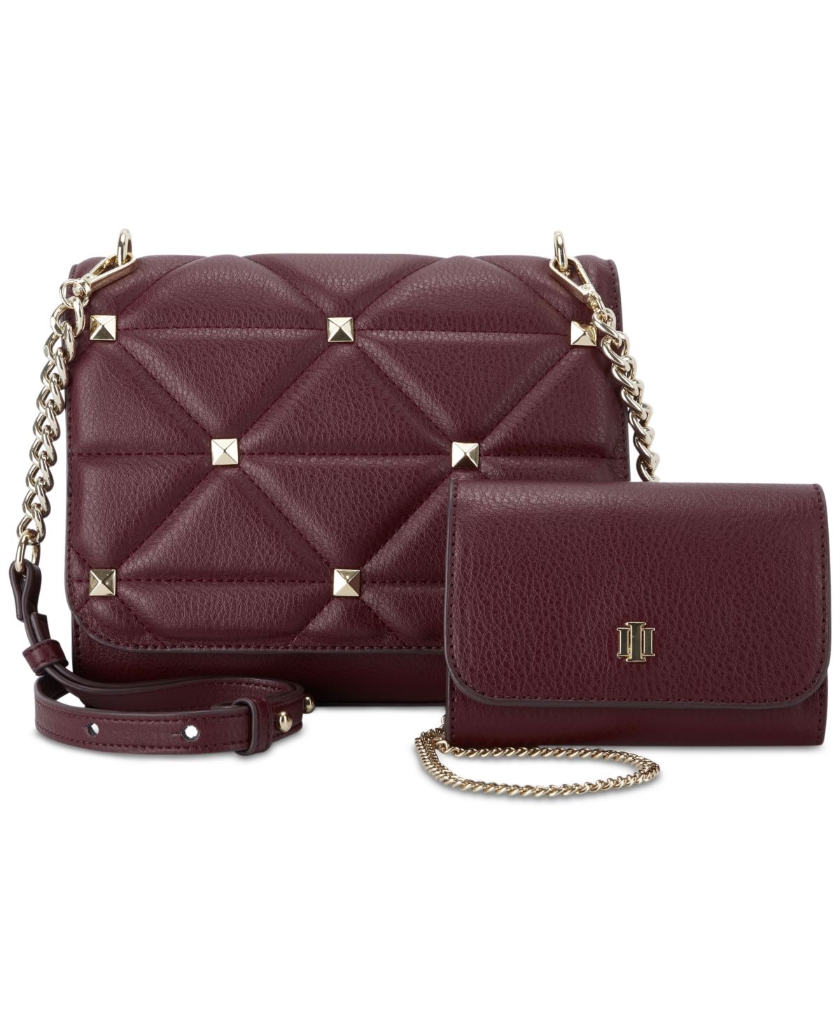 Inc International Concepts Sibbell Studded 2-in-1 Crossbody, Created For Macy's In Burgundy