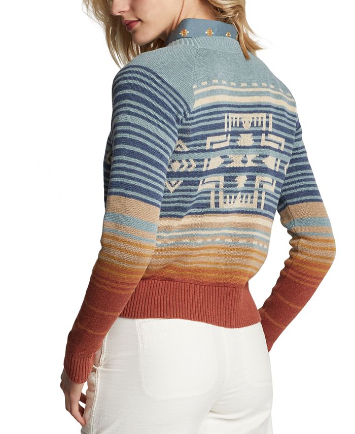 Pendleton Women's Raglan Cotton Graphic Sweater Macy's