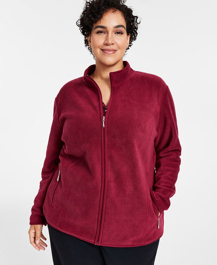 Karen Scott Plus Size Zeroproof Jacket, Created for Macy's - Macy's
