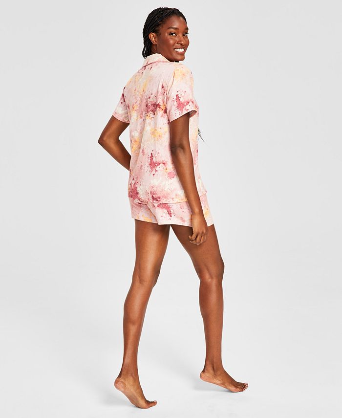 Jenni Women's Cotton Gauze Shorts Pajama Set, Created for Macy's