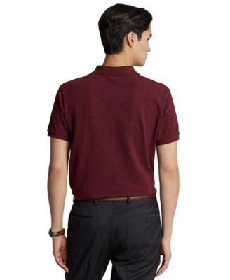 Men's Cotton Custom Slim Fit Mesh Polo Shirt