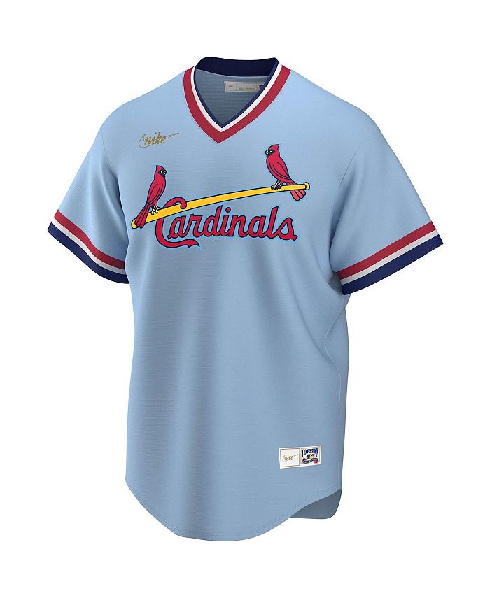 Men's Nike Light Blue St. Louis Cardinals Cooperstown Collection Logo Club  Pullover Hoodie