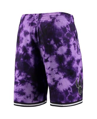 Men's Purple Toronto Raptors Hardwood Classics 1998 Galaxy Swingman Shorts
