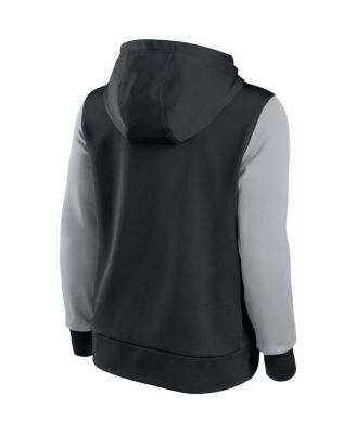 Women's Black and Gray Chicago White Sox Authentic Collection Pullover Hoodie