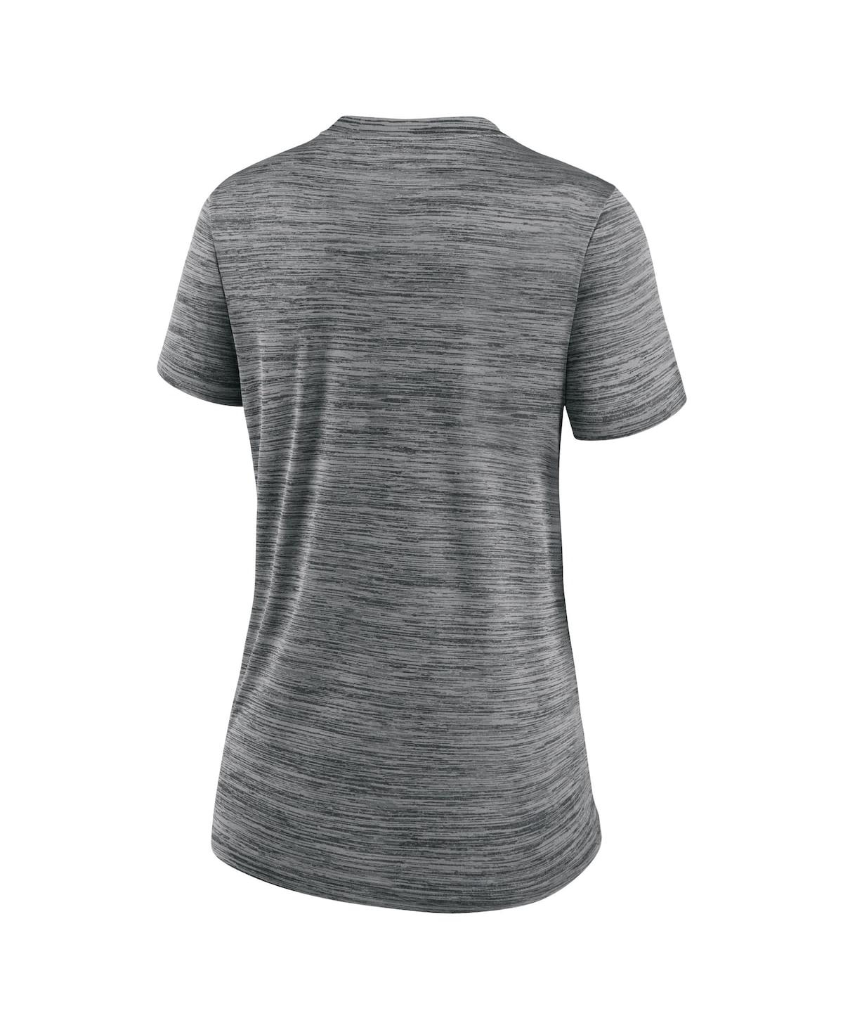 Shop Nike Women's  Gray Chicago White Sox Mlb City Connect Velocity Space-dye Performance V-neck T-shirt