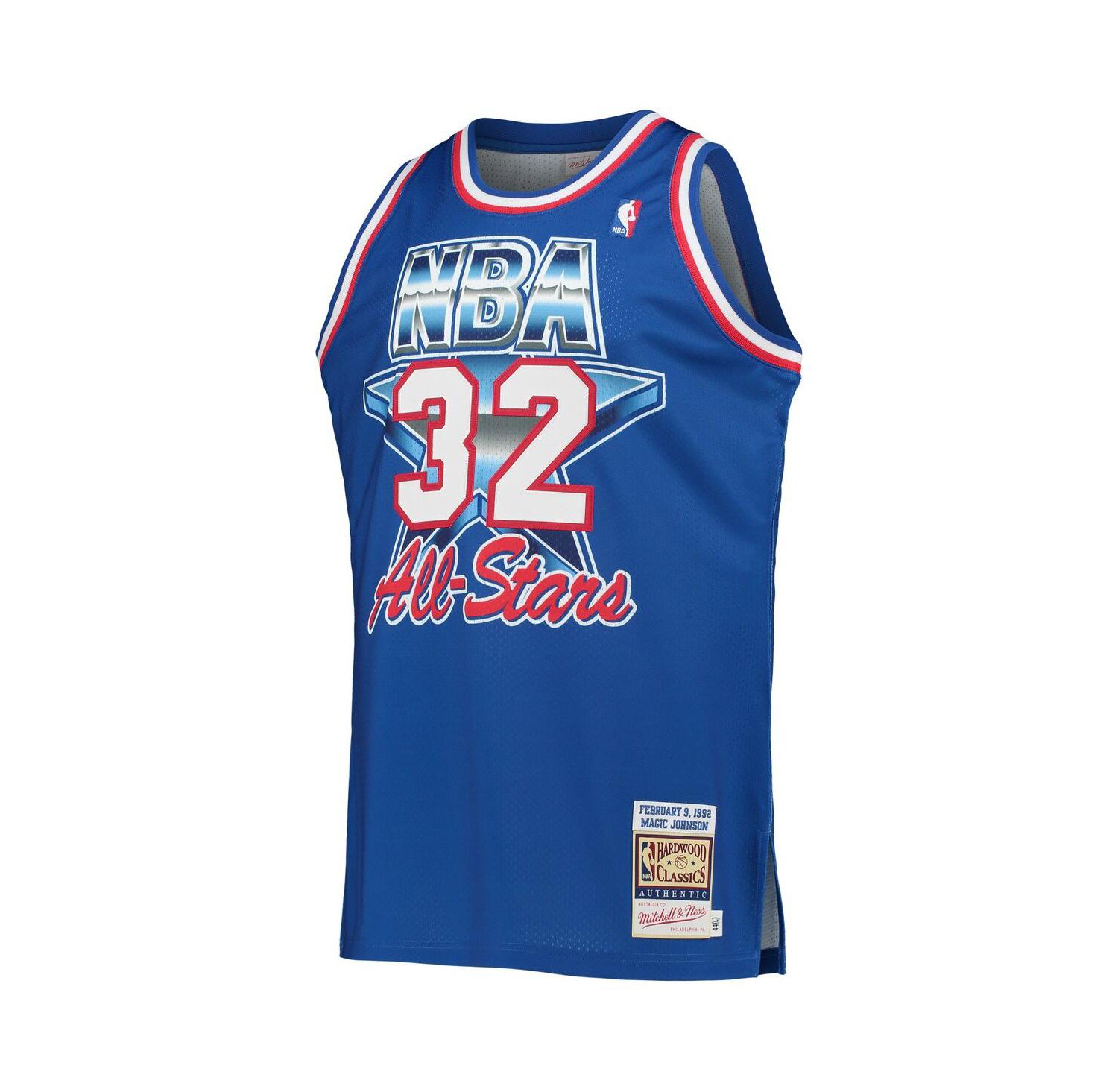 Men's Magic Johnson Royal Western Conference Hardwood Classics 1992 NBA All-Star Game Authentic Jersey